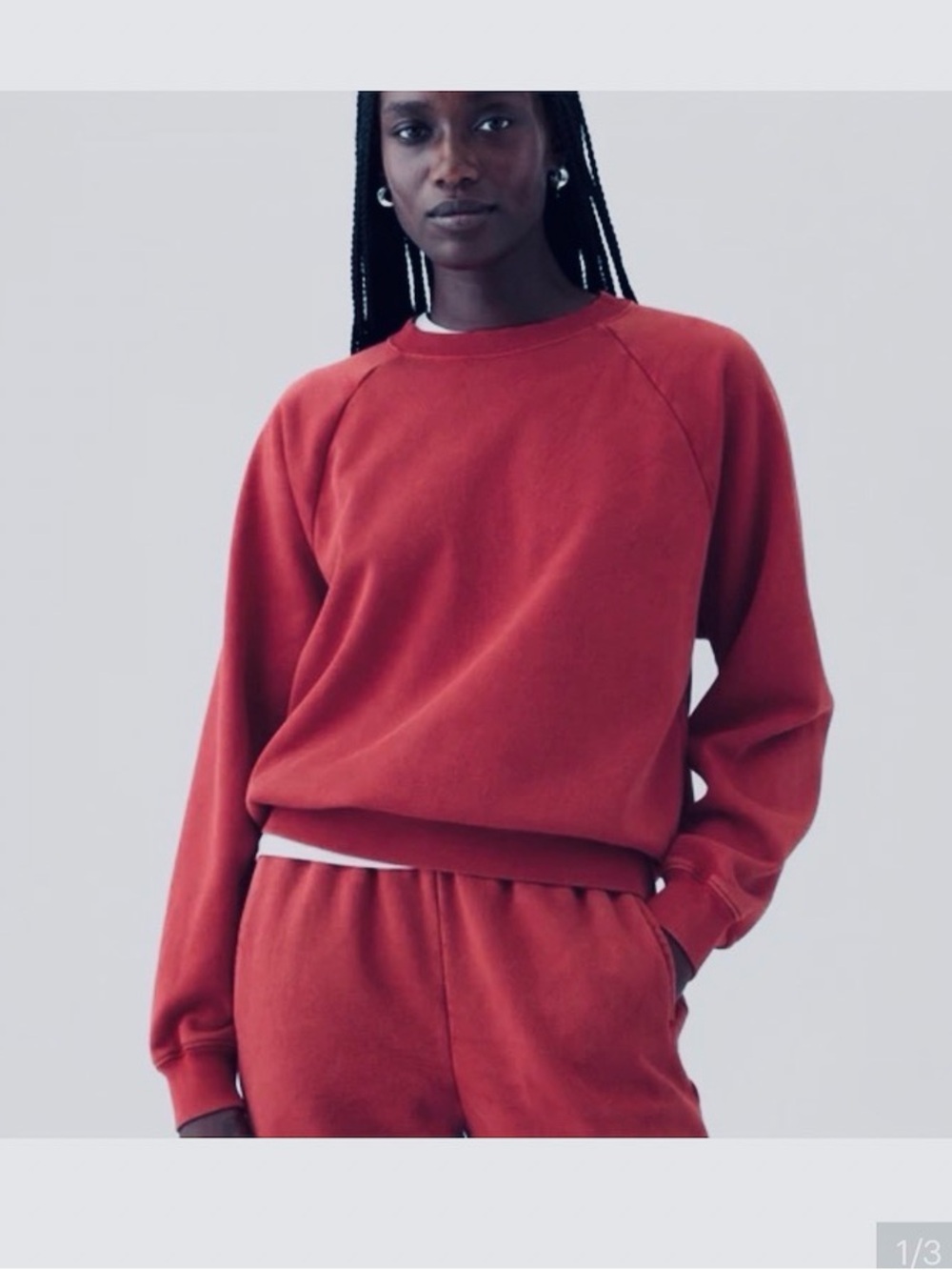 J. Crew Coral-Pink Crewneck Sweatshirt